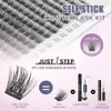 ETVITE SelfAdhesive False Eyelashes 156pcs GlueFree DIY Easy to Adhere Firm and NonFalling Mixed Sizes 240511
