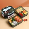 Dinkware 1100/1500 ml Box per il pranzo con cucchiaio fortch 2/3 Compartments Forno a microonde Sicuro Studenti ermetici Studenti Cucina Office Bento container