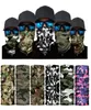 Бесплатная бесшовная магическая шарф Ski Camo Half Face Mask Bandana Neck Seamer Searder Turban Cycling Mask4581666