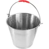 Mugs Portable Metal Horses Water Bucket Feeder Toilet Stainless Steel Buckets Multi-purpose Container Barrel Storage