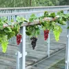 Décoration de fête faux raisins grappes réutilisables en plastique artificiel ornements simulés décorations de fruits pour fournitures de mariage