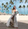 Womens Swimwear White White Knitting Beach Cover Up Dress Swimsuit Female Robe Long Bikini Swimming Beachwear6071007