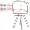 Coperture per sedia 2021 Promozione temporita a 1 pezzi Copertina in tessuto polare in pile polare copertura di sedile triangolare per sedile per la casa per la custodia 224a