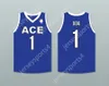 Custom Nay Mens Youth/Kids DDG 1 Ace Family Charity Blue Basketball Jersey Top Top S-6XL Cucite S-6XL