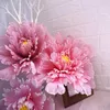 Fleurs décoratives en trois dimensions grandes fleurs artificielles arc road dicoration à la maison décoration pivoine accessoires 40 cm