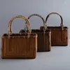 Bolsas de armazenamento Vintage Square Hand Basket