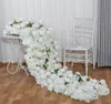 2M Luksusowy biały róża hortangea sztuczny kwiat Row Rowner Arch Road cytowany kwiatowy na przyjęcie weselne Dekoracja 9298795