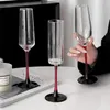 Vinglas med kreativ mousserande glas kopp röd koppar europeisk stil fot champagne bägge bar köksverktyg