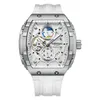 Montre-bracelets Fairwhale Top Automatic Mécanical Watch for Men Toneproof Tonneau Case Sports Mentes Matchs Reloj