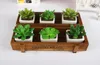 5pcslot zakka bois de fleur en bois rétro jardinage en bois charnu succulent fleur rangement en bois créatif j09315382231