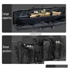 Sacs extérieurs Case de pistolet à double carabine tactique Armée Airsoft Combat Padded S Rangement Backpack Pistol and Magazine 95cm / 116cm Y1227 DRO DRHXA