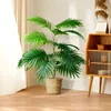 Decorative Flowers Tropical Palm Leaf Big Tree Without Pot Large Artificial Plants Plastic Fake Plant Home Garden Outdoor Living Room Office
