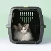 Transportadoras de gatos estojo de vôo de animais de estimação portátil caro de gaiola de gaiola de check-in cão transamento de ar portador de pequenos animais