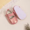 First Walkers Kidsun Spring Baby Girls Chaussures Soft Sole Anti Slips Cross Ballet Born Born Préwalker Princess Marid Robe