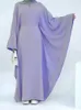 Roupas étnicas Ramadã Dubai linho de algodão Khimar abaya Arábia Saudita Turquia Islã Muslim Maxi Modest Dress Ka Robe Femme Musulmane T240510