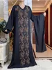 Vêtements ethniques New2024 printemps africain African Abaya Fabric de mousseline perlé de haute qualité