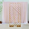 Portes de velas sin tabla) Elegant Metal Gold Stage Bode Fackdrop Arch Screen Stand Fiesta AB0903