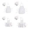 Clothing Sets Children Front Apron And Chef Hat Kid Boys Girls Kitchen Child Craft Kids