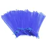 Favore per feste 50 PC Borse ORGANZA PER FAV MANO DI MADERE Regalo souvenir 14 Colori