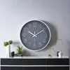 1 pedaço de relógio de parede não tick de 12 polegadas Relógio circular silencioso Relógio decorativo moderno para casa/escritório/escola/cozinha/quarto/sala de estar 240507