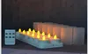 Set von 12 ferngesteuerten LED -Kerzen flackern frosted wiederaufladbares TEA6290223