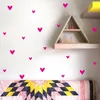 Autocollants muraux 25pcs Baby Heart For Kids Room Chadow Deccor Decals Nursery Decoration Auto-Adhesive Art