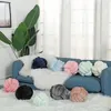Pillow Ins Throw Super Soft Knot Woven Three-strand Rope Knotted Ball Hand-woven Window