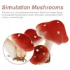 Fleurs décoratives 6 PCS Simulate Mushroom Mini mousse Micro paysage orne