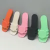 Tasarımcı Sandalet Kadın Kauçuk Terlik Plaj Ayakkabıları Bayanlar Düz Slaytlar Turuncu Yaz Açık Su geçirmez Boyut 35-41 Kutu 560