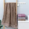 Serviette 70x140cm Bambou Charbon de bain serviettes de salle de bain adultes Absorbant Soft Microfiber Fabric de bains de salle de bain plage pour la maison