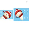 Adesivi per finestre Merry Christmas Adesile Santa Snowman Elk Snowflake Decalli di vetro statico Decalli Wall Pafera