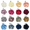 50pcs 5cm 9cm Burnt Edge Satin Rose Clip de fleur mexicaine Coiffure coffre bricolage ACCESSOIRES DE CHEIL MAIN MAINS HDN595 240430