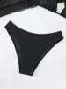 Women's Swimwear 2024 European And American Gauze Sun Protection Beach Three-piece Swimsuit Long-sleeved Smock Black Bikini Swimming