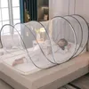 Travel mosquito net girls use mosquito proof single bed folding portable adjustable luxury mosquito net zippered bed. 240509