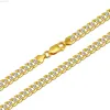 Kettingen Nieuwe mode Au750 Real Solid 18K Gouden sieraden Karat Pure Yellow Gold Chain Men Ketting Goud Cubaanse ketting Bulk Groothandel