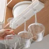 Kök förvaring 2st bar vinglas rack icke-borrad kopphållare matsal upp och ner för hushållsglasögon