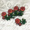 Broches 10pcs en gros de 27 mm de revers en émail doux de haut doux badges d'épingle fleuris