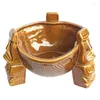Becher brauner Keramik Punch Bowl Tiki Tasse