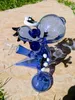 7 Zoll beruhigen Bong Premium Slim Dino Baby Multi Color Blue Dab Rig gemischte Farbe Neo fabelhafte Shisha Water Pipe Glas Bongs mit 14mm Schüssel US -Lagerhaus