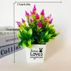 Fleurs décoratives 1pc plantes artificielles Bonesaï fausse table ornements en pot petit arbre simulé plante de la maison