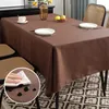 Couvre-table couvercle nappe en lin imperméable Promotionnels Feuilles de gros modernes Broidered Faux Cotton imprimé HY