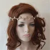 Hair Clips Barrettes Ins Fashion Sparkling Rhinestone Head Chain Boho Bride Bling Crystal Forehead Exquisite Jewelry Accessories Drop Otl1X