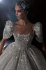 Vestido de Noiva Vintage Ball Dress Dresses Ruffles قبالة الكتف الترتر الطويل دبي العربي العربي للنساء BC18822
