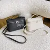 Loro tote çantaları LP tasarımcı çantası piana makyaj el çantası gerçek deri çantalar tuval devekuşu iki yönlü omuz crossbody mahsur kaldı
