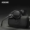 Kdeam Pilot Sunglasses Steam Punk Mirror男性と女性のためのGV400メガネ無料ケース240429