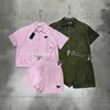 Brande de concepteurs de survêtements pour femmes 2024 printemps / été de la veste à capuche en nylon de décoration de triangle métal / d'été