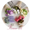 Kwiaty dekoracyjne sztuczne mini spaper opakowanie kwiat Kraft Paper owijanie kwiaciarni bukiet upadek na dekorację w wazonie