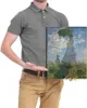 パラソルのマダム・モネと彼女の息子のキャンバスを備えたアートウーマスは、クロード・モネの壁アートを印刷します