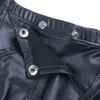 Mens Lingerie Short Pants For Sex Soft Latex Fetish Boxer Male Leather Underpants Bulge Pouch Sexy Bottom Underwear Catsuit Costumes
