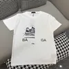 Tasarımcı Gömlek Tişörtleri Kadın Tshirt Gevşek Üstler Yeni Yaz Pamuk Nefes Alabilir Hızlı Kuru Üst Crew Boyun Ayakkabı Baskı Kısa Kollu Gömlek Sokak Moda Giysileri Kadın